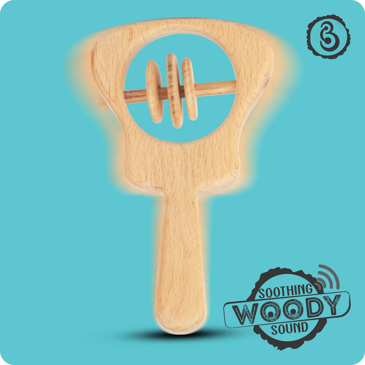 04 A motion-blurred guitar rattle illustrating a soothing natural woody sound.