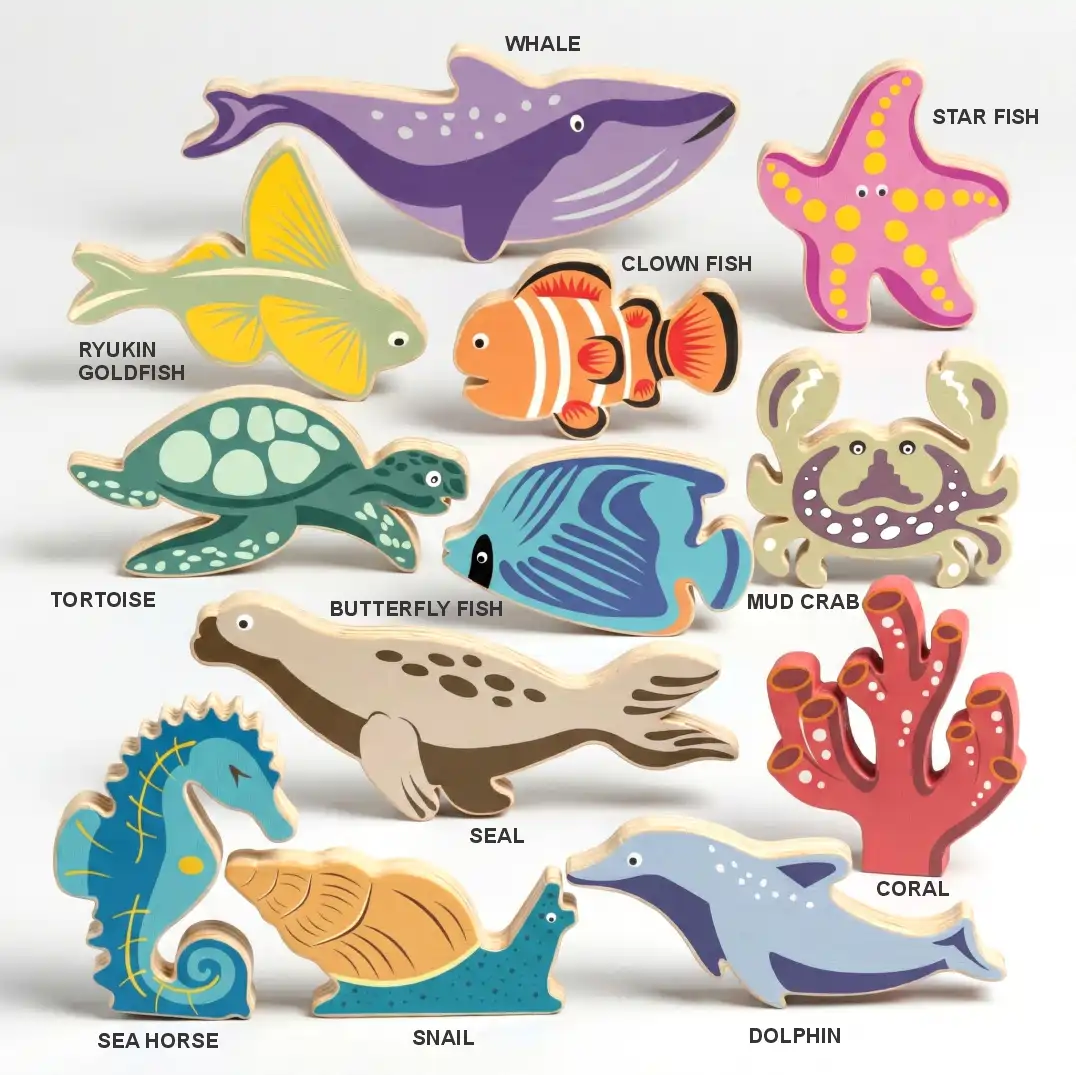 sea_standing_sq Wooden sea animal toys set.